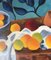 Natura morta da tavolo con frutta e pane, anni '90, dipinto su tela, Immagine 3