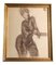 Studio di nudo femminile, anni '50, gesso marrone, con cornice, Immagine 1