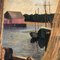 Florence Neil, Seaport, 1950er, Gemälde auf Leinwand, gerahmt 3