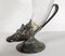 Jarrones Cornucopia con forma de ciervo de vidrio y bronce, siglo XIX. Juego de 2, Imagen 11