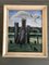 Beach with Seagulls Scene, 1930s, Painting on Canvas, Framed 5