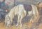 Englischer oder deutscher Künstler, Landschaft mit Mann und seinem Pferd, 1870, Öl auf Leinwand 6