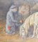 Artiste Anglais ou Allemand, Paysage avec Homme et Son Cheval, 1870, Huile sur Toile 5
