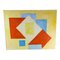 Sara Harris, Geometrische abstrakte Komposition, 20. Jahrhundert, Öl auf Leinwand 1