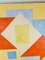 Sara Harris, Geometric Abstract Composition, 20th Century, Oil on Canvas 8