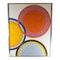 Mid-Century Modernes Geometrisches Abstraktes Gemälde mit Kreisen, 1970 1