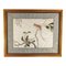 Panel chino de ave del paraíso bordado en seda, siglo XX, Imagen 1