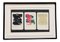 Untitled, 1960s, Fabric on Paper, Framed, Set of 2 1