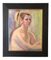 Retrato de mujer desnuda, años 70, pintura sobre lienzo, Imagen 1