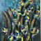Bodegón abstracto con Iris, años 60, pintura sobre lienzo, enmarcado, Imagen 2