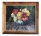 Giacona, Modernist Still Life with Flowers, 20th Century, Painting on Canvas, Framed 1