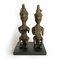 Antike Doppel Ogboni Edan Stabfiguren aus Bronze, 1890er, 2er Set 2
