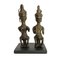 Antike Doppel Ogboni Edan Stabfiguren aus Bronze, 1890er, 2er Set 7