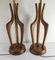 Mid-Century Modern Danish Walnut Table Lamps attributed Adrian Pearsall, Set of 2 7