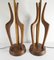 Mid-Century Modern Danish Walnut Table Lamps attributed Adrian Pearsall, Set of 2 6