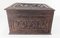 20th Century Chinese Export Chinoiserie Relief Carved Boxwood Tea Caddy Box, Image 7