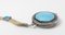 Early 20th Century Baby Blue Guilloche and Black Enamel Sterling Silver Locket 5