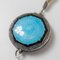 Early 20th Century Baby Blue Guilloche and Black Enamel Sterling Silver Locket 12