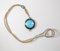 Early 20th Century Baby Blue Guilloche and Black Enamel Sterling Silver Locket 2