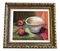 L. Cohen, Bodegón con cuenco y manzanas, años 80, Pintura sobre lienzo, Enmarcado, Imagen 1