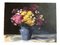 Natura morta con fiori, anni '70, dipinto su tela, Immagine 1