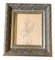 Studio su figura nuda, anni '60, carboncino su carta, con cornice, Immagine 1