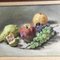 Bodegón de frutas, años 60, pintura sobre lienzo, enmarcado, Imagen 2