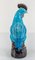 Early 20th Century Chinese Turquoise and Purple Glazed Rooster Figure 3