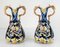 Majolica Vases with Rococo Designs, Set of 2 13