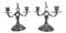 Antike deutsche Kerzenhalter aus Weißer Bronze, 2er Set 1