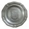 Vintage Belgian Pewter Wall Plate from Liege, Image 1