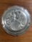 Vintage European Pewter Wall Plate with Coat of Arms 8