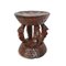 Vintage Carved Wood Stool 2