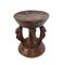 Vintage Carved Wood Stool 6