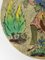 Placa de cerámica policromada de Oriente Medio persa de principios del siglo XX, Imagen 6