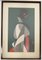 Kiyoshi Saitō, Japanese Figures, 1950s, Woodblock Print, Framed 11