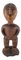 Statuetta con zanna in legno intagliato, Gabon, XX secolo, Immagine 1