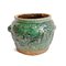 Antique Green Blue Ceramic Pot 2