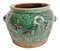 Antique Green Blue Ceramic Pot, Image 1