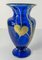 Modern Blue Art Glass Vase, 1984 3