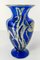 Modern Blue Art Glass Vase, 1984 8