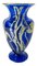 Modern Blue Art Glass Vase, 1984 1