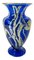 Modern Blue Art Glass Vase, 1984, Image 1