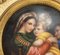 Plaque En Porcelaine Peinte Perlin Début 20e Siècle Attribuée à Raphaels Madonna Della Sedia 3
