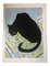 Black Cat, 1970s, Lithograph, Image 1