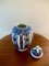 Italian Blue and White Porcelain Ginger Jar by Ardalt Blue Delfia 6