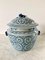 Chinese Blue and White Porcelain Covered Jars with Foo Dog Finials, Set of 2 9