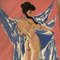 Desnudo femenino original hecho a mano, años 70, imagen de bordado, Imagen 2