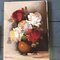 Still Lifes with Roses, 1950s, Paintings on Canvas, Set of 3, Image 4