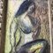 Desnudo Femenino Modernista, Dibujo Pastel, Enmarcado, Imagen 2